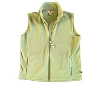 Woolrich Fleece Vest, Green, Size Medium‎